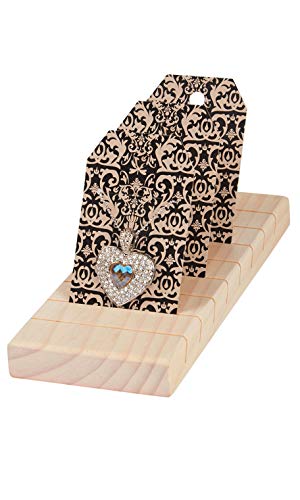 Algopix Similar Product 12 - Antique White Wood Jewelry Card Display