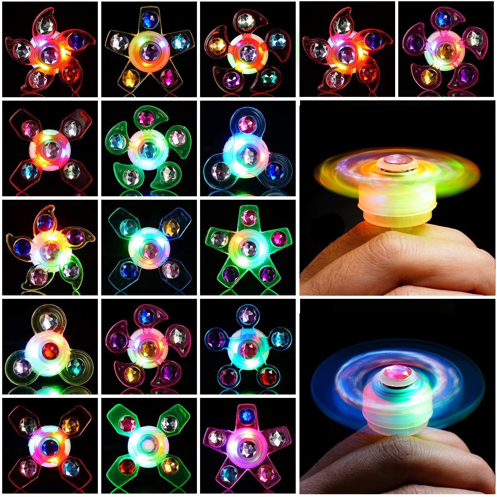 Algopix Similar Product 2 - Mikulala 24 Pack LED Light Up Fidget