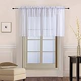 Algopix Similar Product 2 - WPKIRA Floral Embroidered Voile Sheer