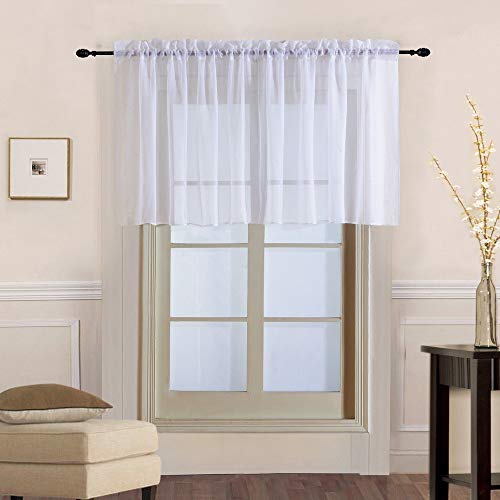 Algopix Similar Product 2 - WPKIRA Floral Embroidered Voile Sheer