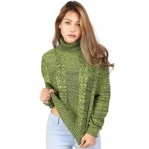 Algopix Similar Product 20 - London Rag Cable Knit Turtle Neck
