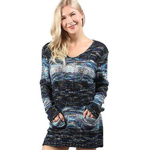 Algopix Similar Product 6 - London Rag Textured Multi Color Sweater