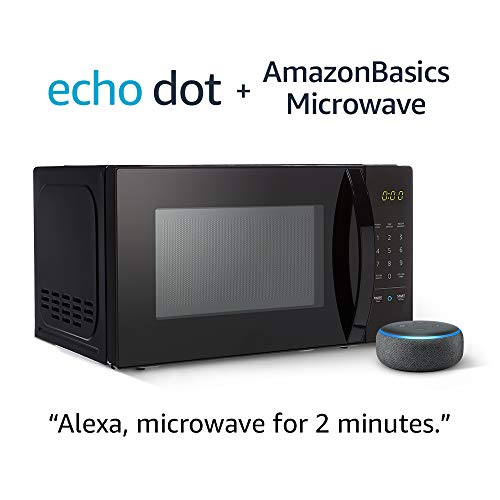 Algopix Similar Product 3 - Amazon Basics Microwave with Echo Dot