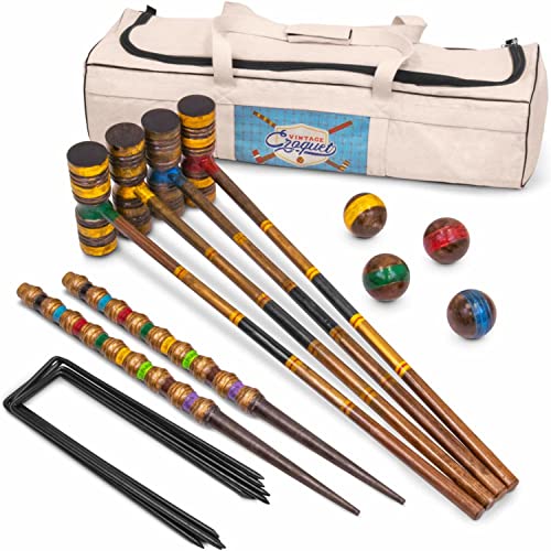 Algopix Similar Product 16 - Crown Sporting Goods Vintage Croquet 