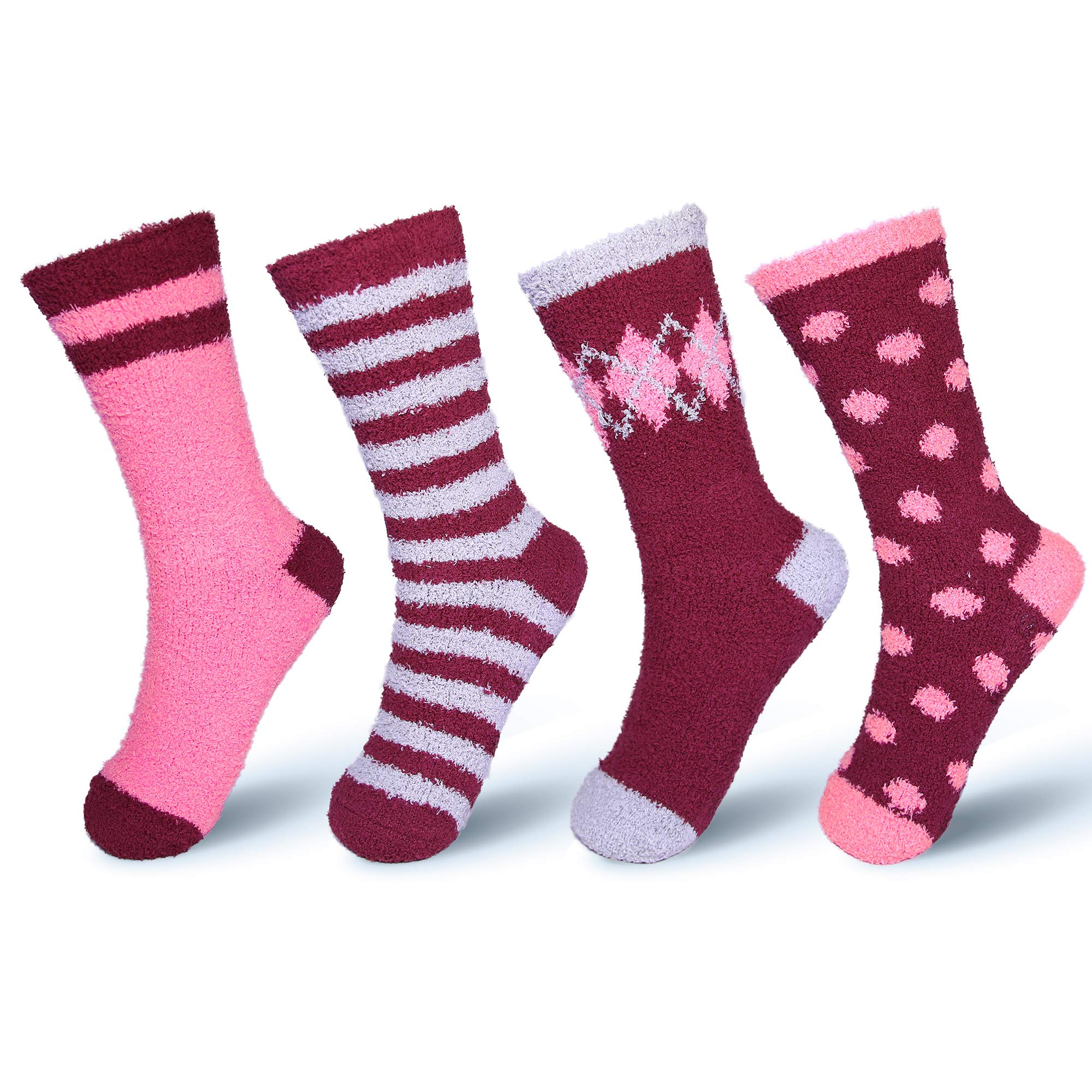 Algopix Similar Product 2 - BASICO Womens Fuzzy Socks Warm Slipper