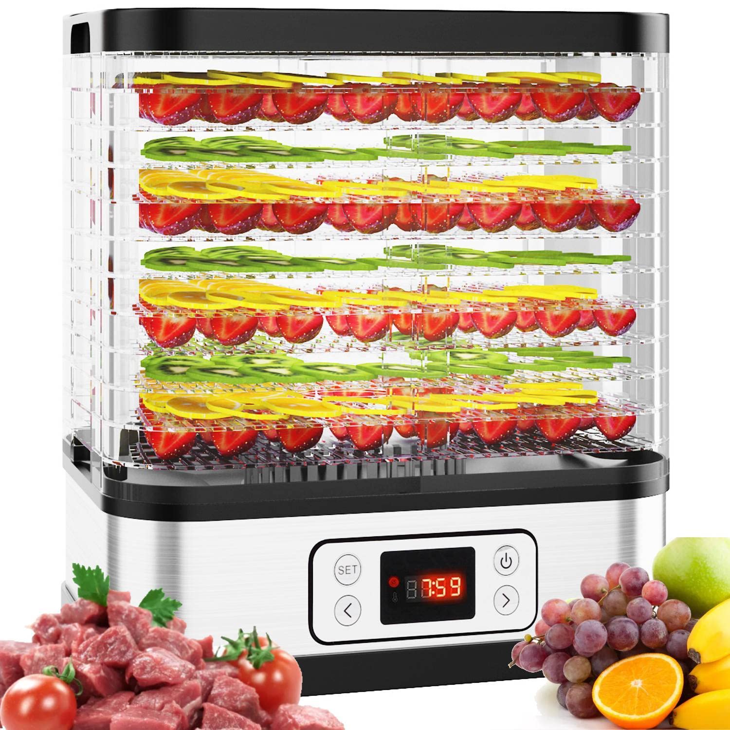 Algopix Similar Product 13 - Food Dehydrator Machine Jerky with