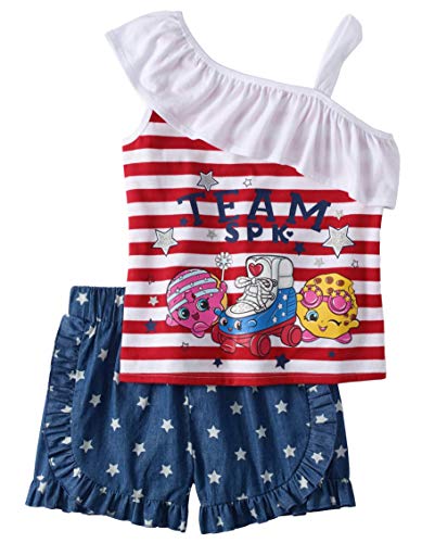 Algopix Similar Product 11 - Team SPK Girls Americana One Shoulder