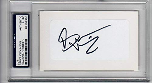 Algopix Similar Product 15 - Bruce Dickinson cut signature PSADNA