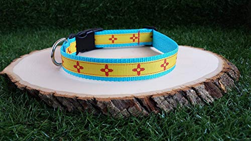 Algopix Similar Product 6 - Turquoise Zia New Mexico Dog Collar
