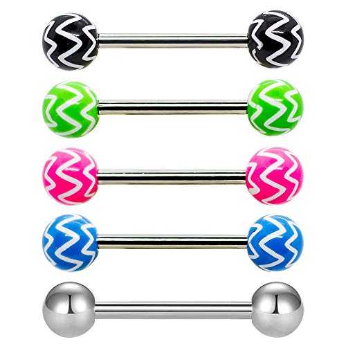 Algopix Similar Product 5 - Pierce2GO 5 Pcs 14G 58 Stainless