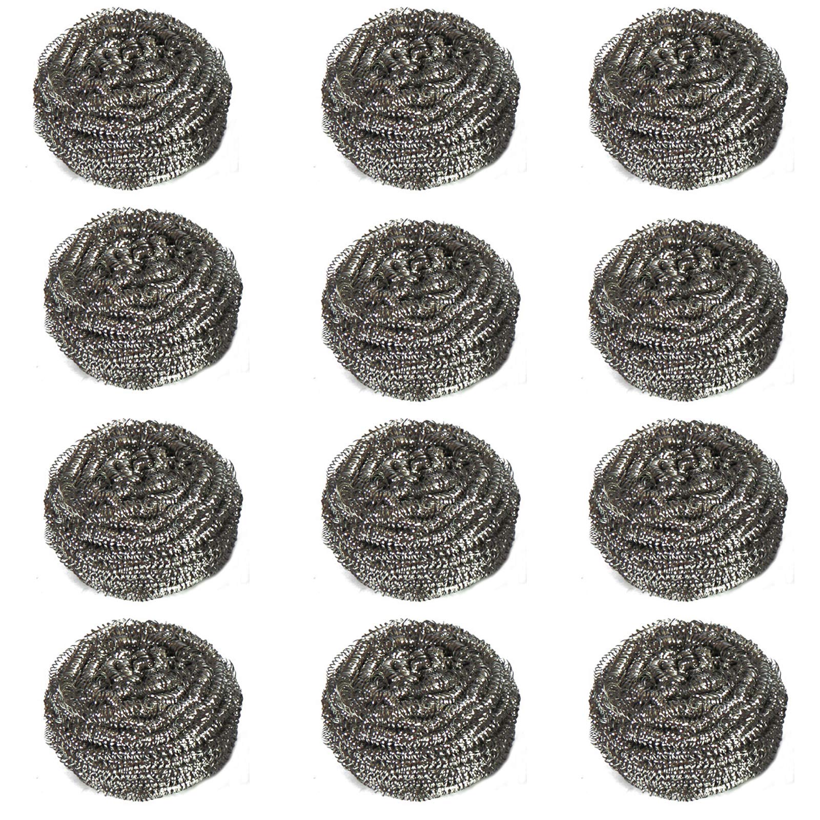 Algopix Similar Product 9 - Miao Jie Metal Scourers 12 Pack