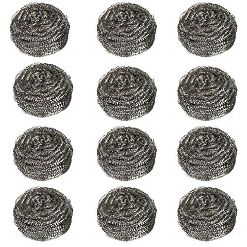 Algopix Similar Product 2 - Miao Jie Metal Scourers 12 Pack