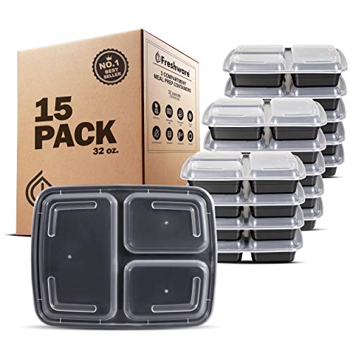 Algopix Similar Product 11 - Freshware Meal Prep Containers Bento
