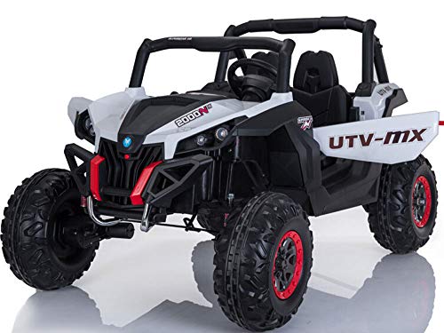 Algopix Similar Product 6 - MotoTec Mini Moto UTV 4x4 12V White