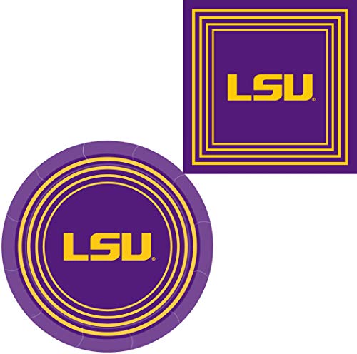 Algopix Similar Product 11 - Westrick LSU Tigers Napkins Plates