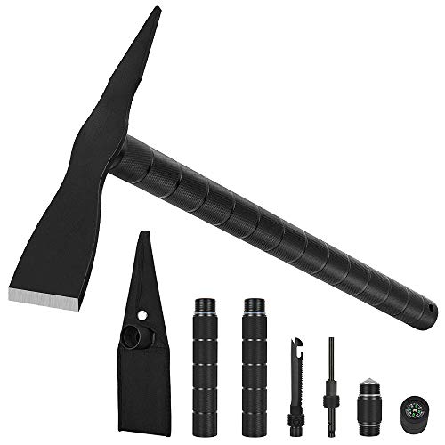 Algopix Similar Product 11 - Pickaxe Pick Mattock Survival Multitool
