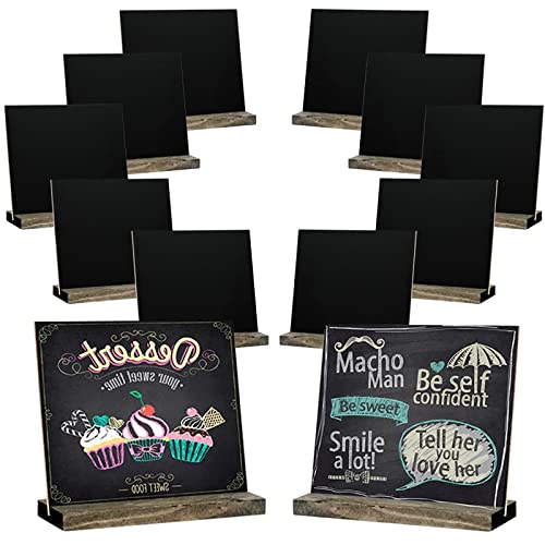 Algopix Similar Product 16 - Zhithink 12 Pack Small Chalkboard Signs