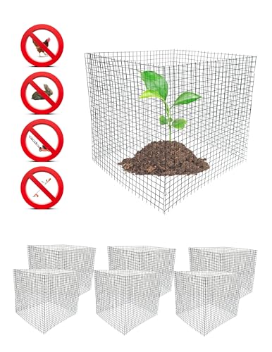 Algopix Similar Product 6 - 6 New Small Wire Plant Protectors 12