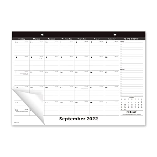 Algopix Similar Product 16 - Nekmit 2022 Yearly Monthly Desk Wall
