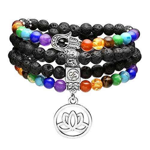 Algopix Similar Product 20 - Top Plaza 108 Mala Prayer Beads Natural