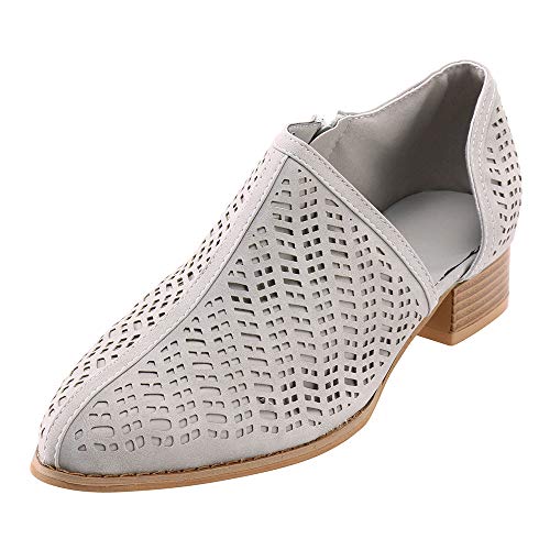 Algopix Similar Product 19 - Womens Fashion Flock Ankle Pointed