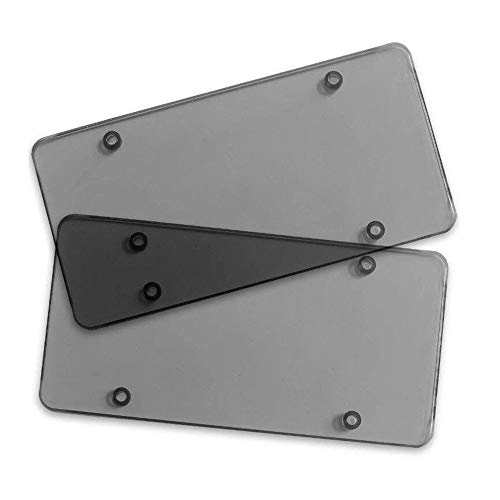 Algopix Similar Product 19 - MiLanNuo 2X Smoked Flat License Plate
