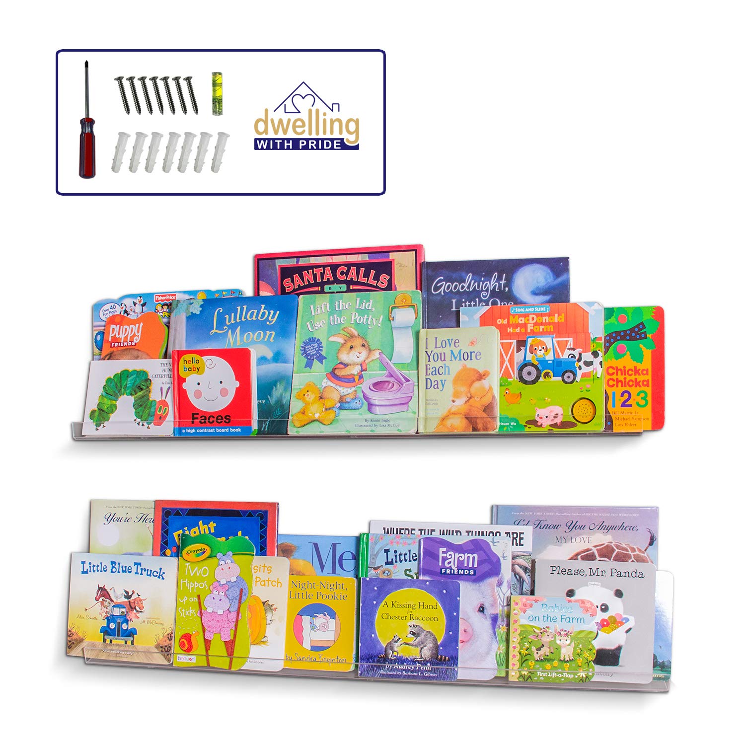 Algopix Similar Product 12 - Acrylic Shelf 36 Inch 2Pack Acrylic