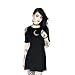 Algopix Similar Product 17 - Crescent Moon  Cold Shoulder Gothic