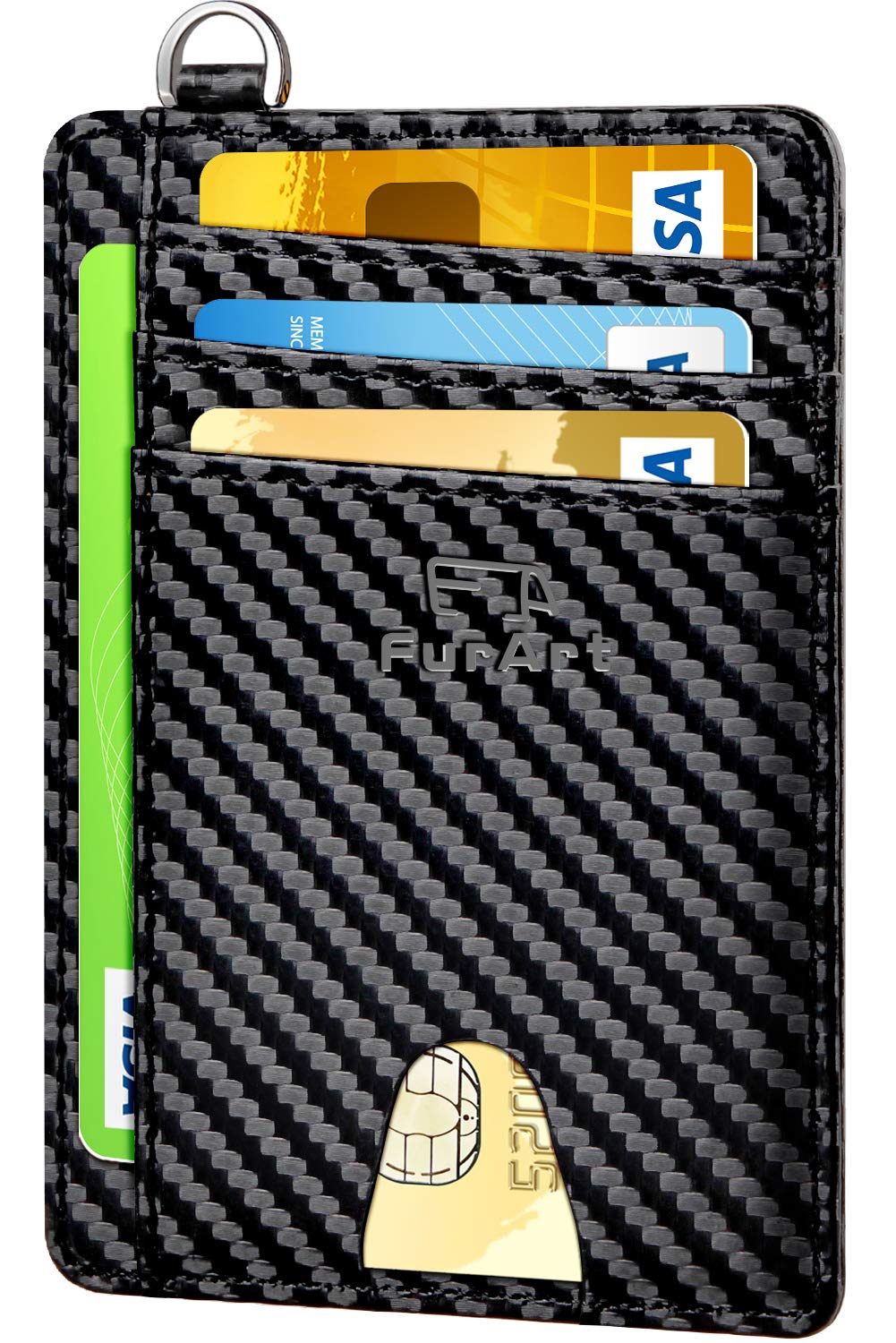 Algopix Similar Product 7 - FurArt Slim Minimalist Wallet Front