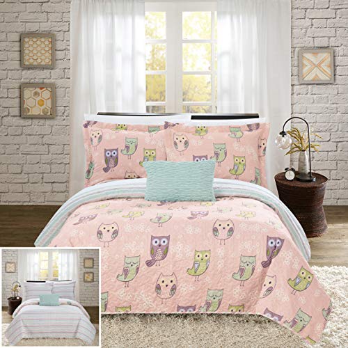 Algopix Similar Product 12 - Chic Home Asio 4 Piece Reversible Quilt