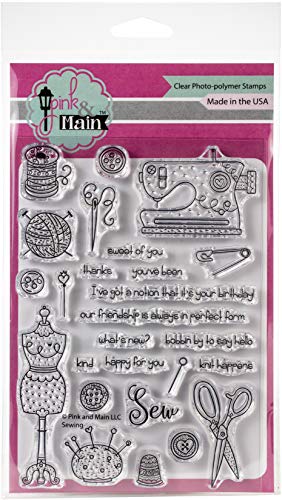Algopix Similar Product 12 - Pink & Main Clear Stamps 4"X6"-Sewing