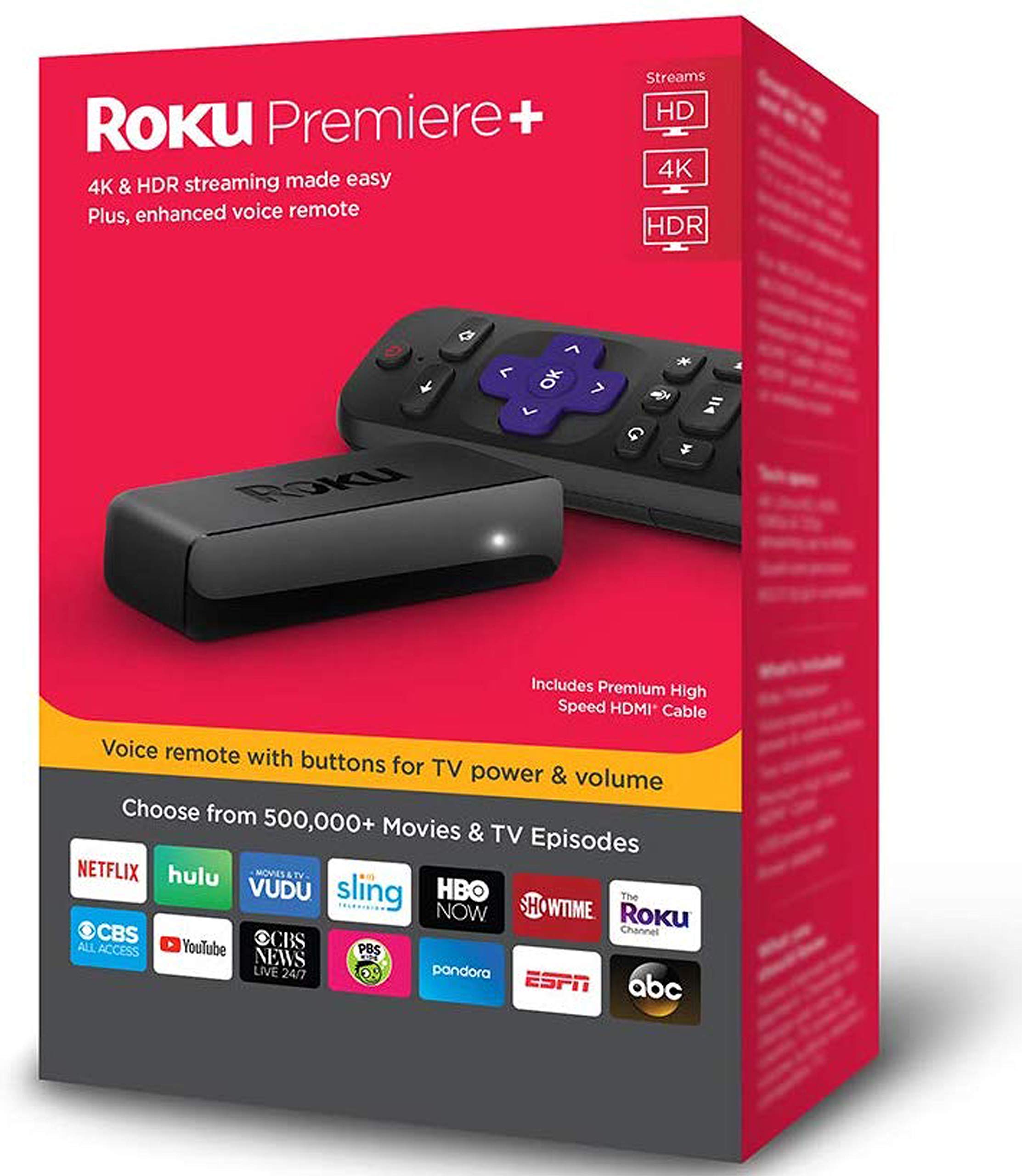Algopix Similar Product 15 - Roku Premiere+ 4K HDR Streaming Player