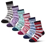 Algopix Similar Product 16 - Kids Girls Boys Winter Wool Socks Child