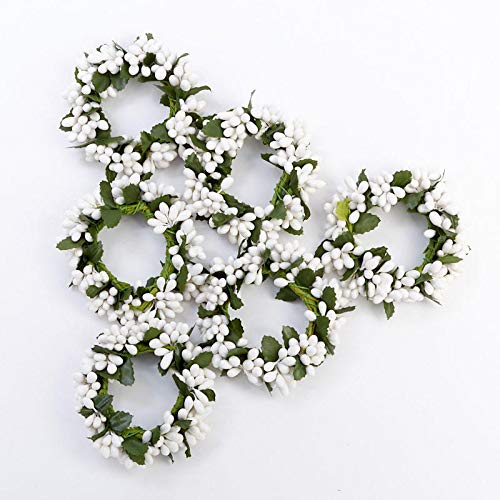 Algopix Similar Product 14 - White Pip Berry Candle Rings  Package