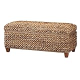Algopix Similar Product 1 - Benjara Modern Wood and Woven Storage