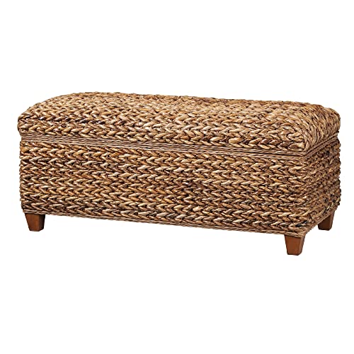 Algopix Similar Product 10 - Benjara Modern Wood and Woven Storage