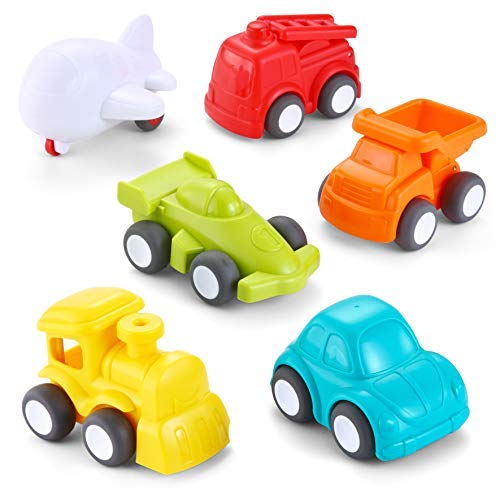 Algopix Similar Product 13 - JOYIN 6 Pack Toddler Car Toys Push Go