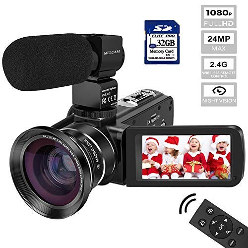 Algopix Similar Product 12 - Video Camera Camcorder with Microphone