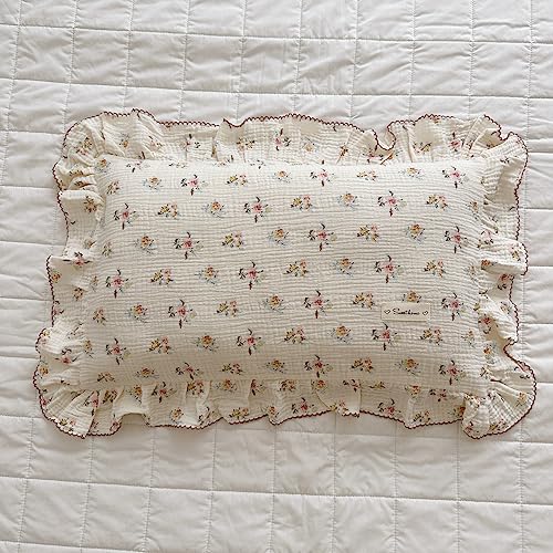 Algopix Similar Product 16 - BuLuTu Cotton Bed Pillowcases Set of 2