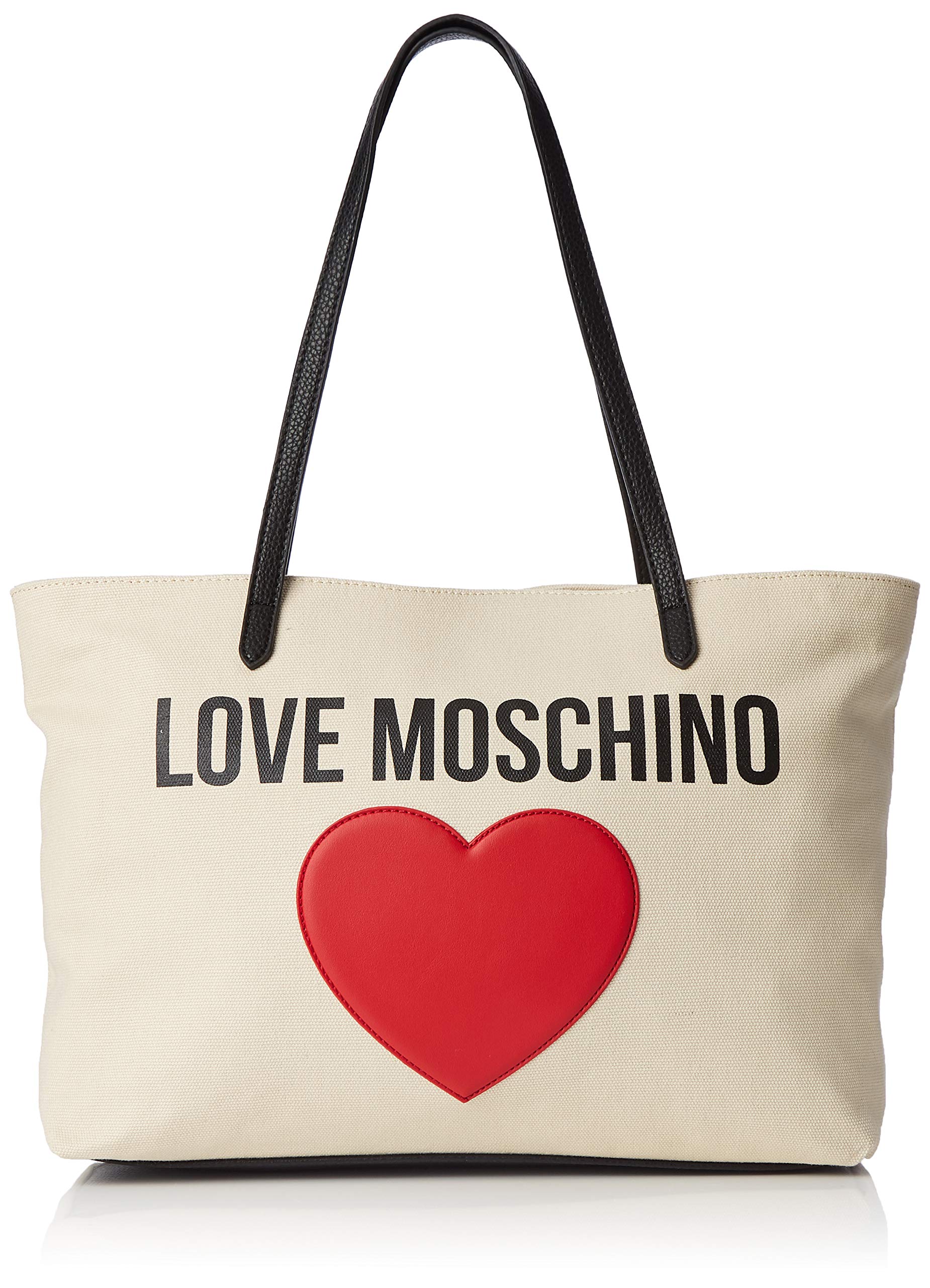 Algopix Similar Product 9 - Love Moschino Borsa Canvas E Pebble Pu