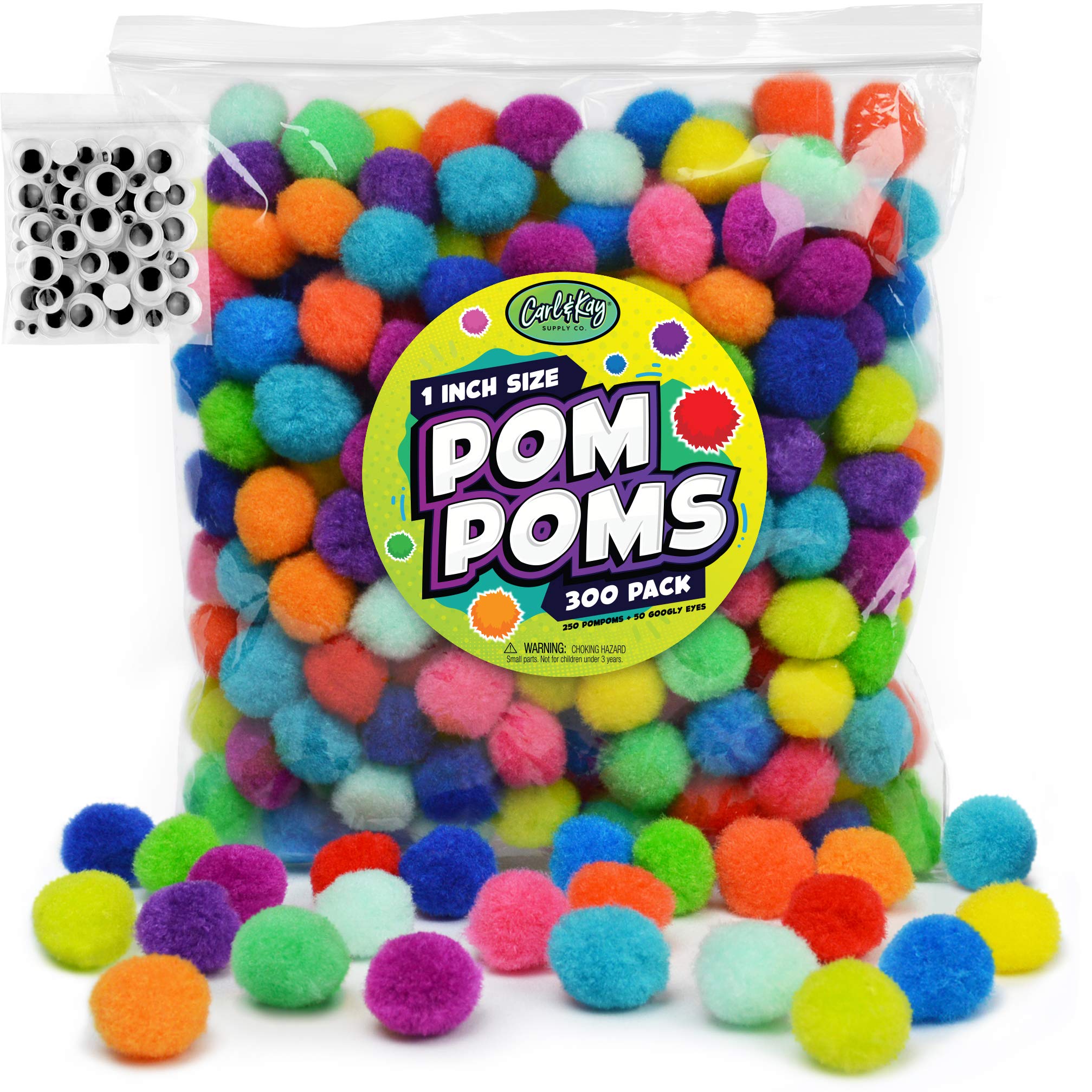 Algopix Similar Product 8 - Carl Kay 300 Pcs 250 1 Inch Pom