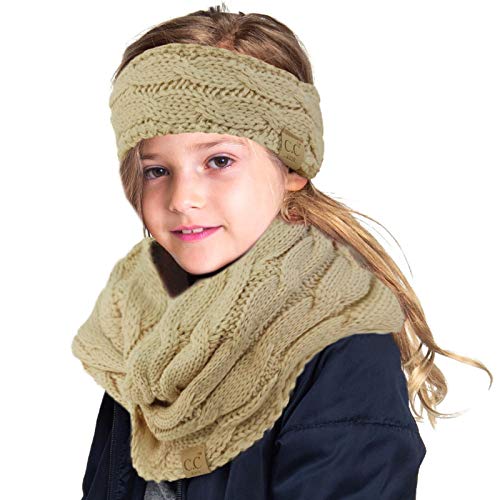 Algopix Similar Product 14 - Kids Set Fleeced Lined Headwrap