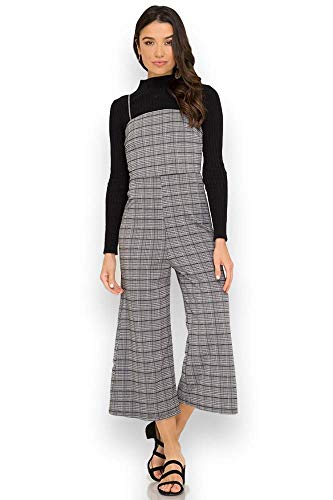 Algopix Similar Product 6 - She + Sky Plaid Cami Sleeveless Jumpsuit