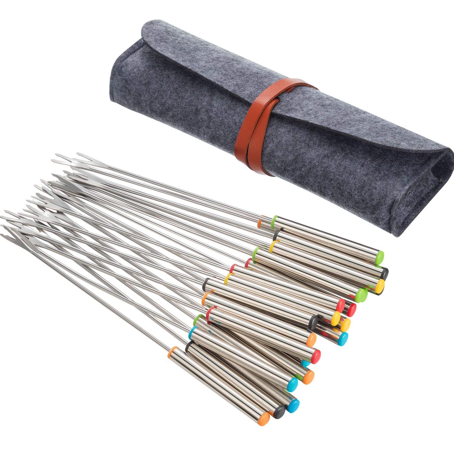 Algopix Similar Product 9 - TecUnite Stainless Steel Fondue Forks