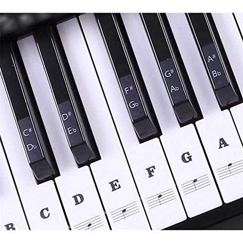 Algopix Similar Product 10 - Piano Stickers for Keys Removable