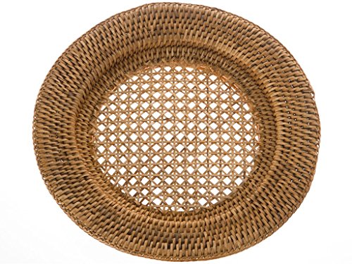 Algopix Similar Product 16 - La Jolla Handwoven Round Rattan Charger