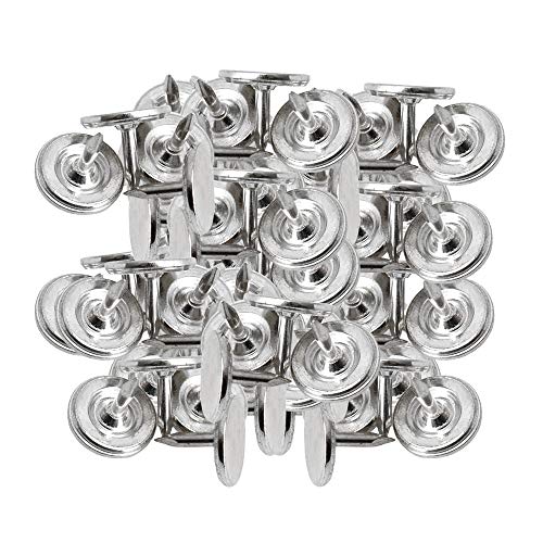 Algopix Similar Product 18 - RDEXP 8x9mm Silver Round Flat Head