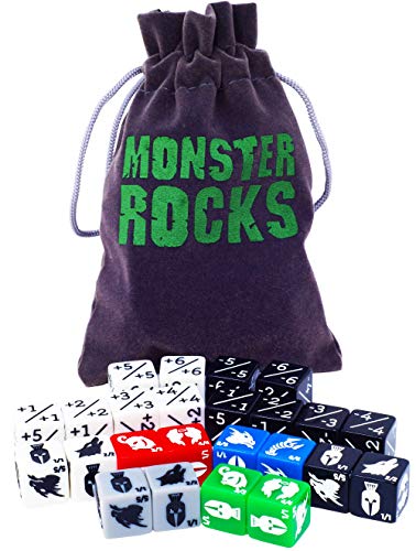 Algopix Similar Product 6 - Monster Rocks 24 Token and Counter