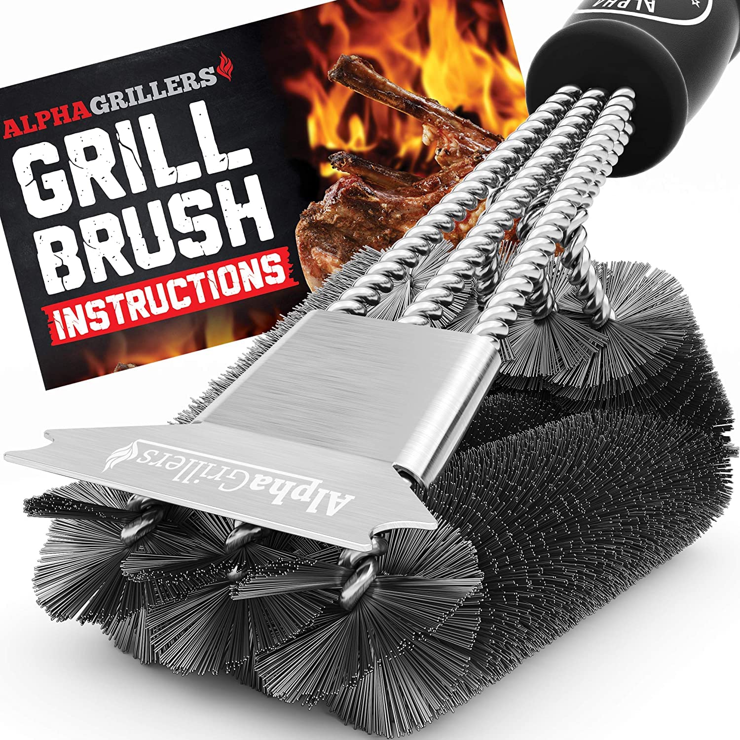 Algopix Similar Product 13 - Alpha Grillers Grill Brush Grill