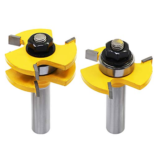 Algopix Similar Product 4 - OCR Tongue Groove Router Bit Set 12